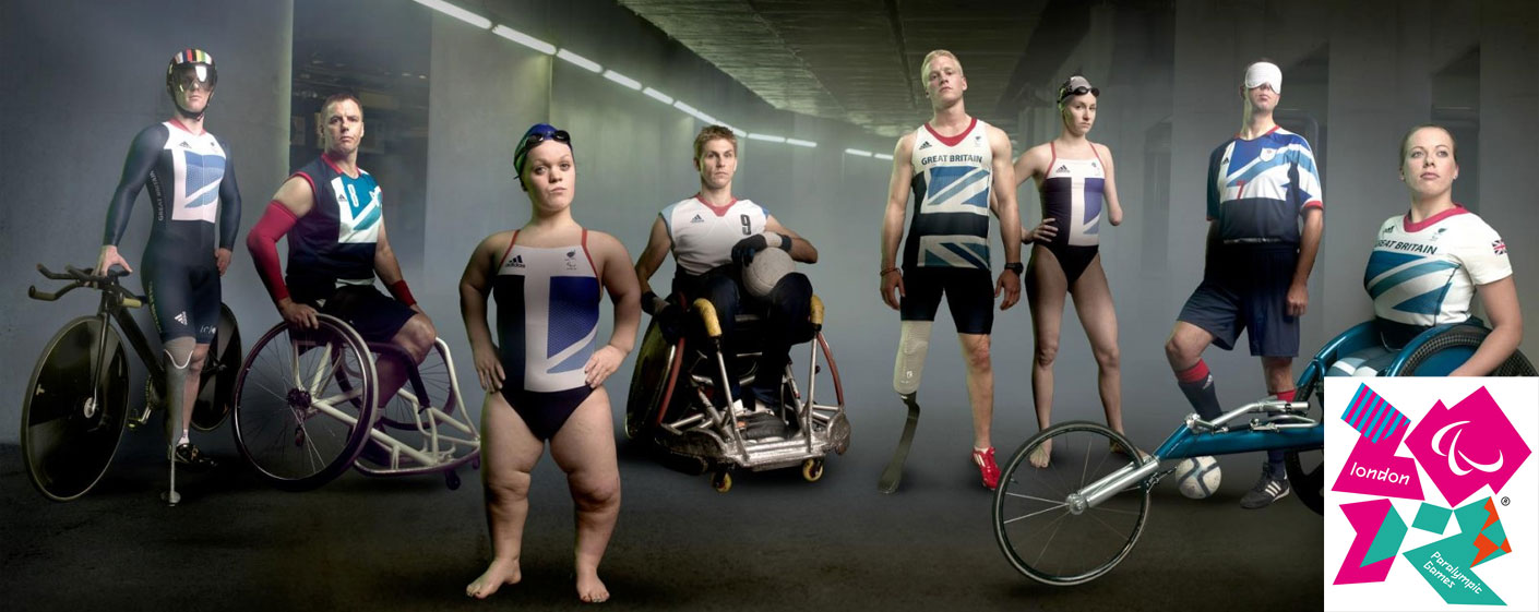 Ellie Simmonds O.B.E. featured in the Paralympics banner